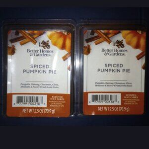 Pumpkin Pie Scented Wax Cubes 2‑Pack 12 Cubes Fall Spice Blend Home Fragrance